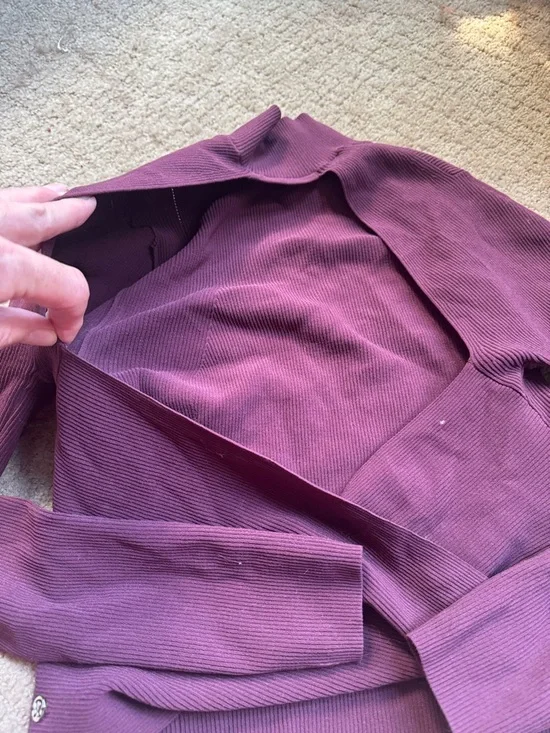 lululemon athletica Ribbed Mock Neck Top in Plum - Picture 4 of 4